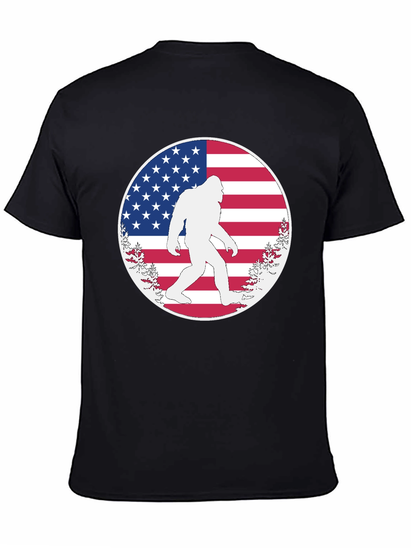 Bigfoot American Flag T-Shirt