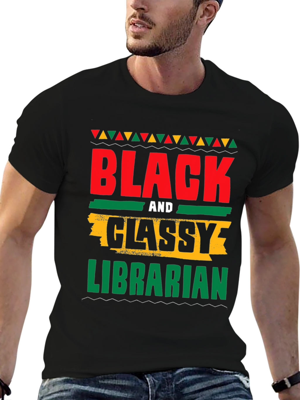 Black and Classy Librarian T-Shirt