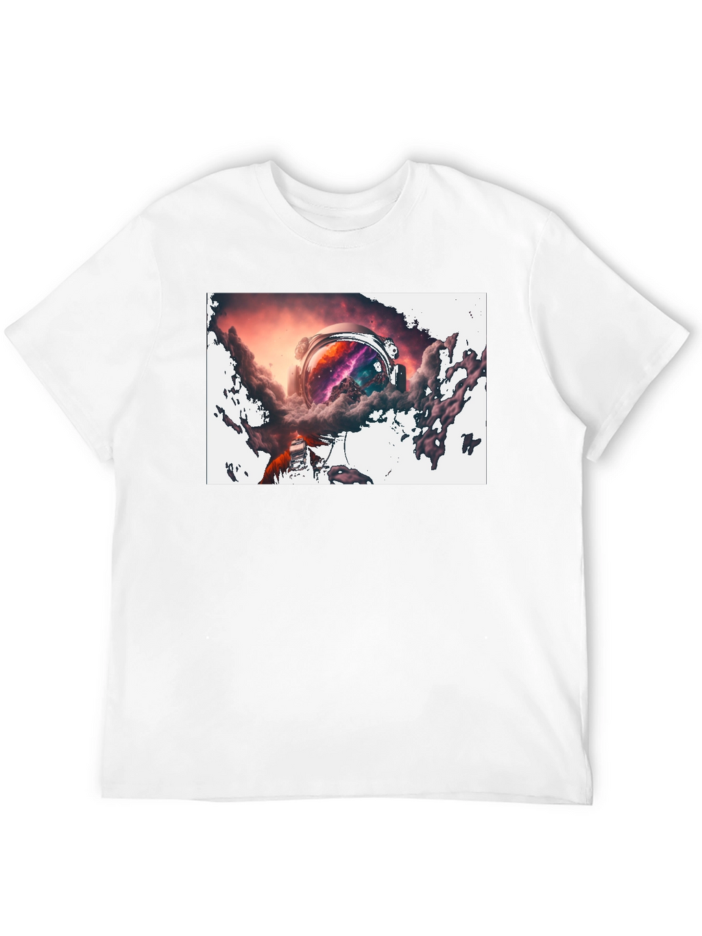 Astronaut Nebula Black T-Shirt