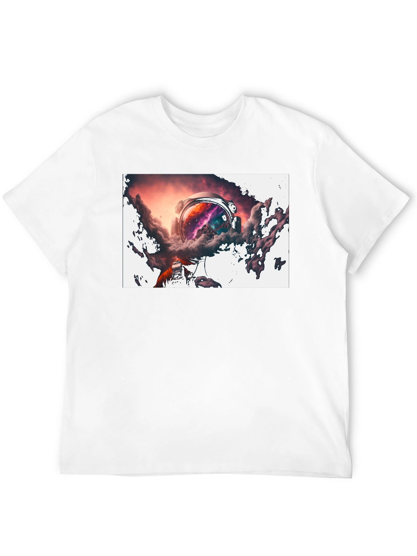 Astronaut Nebula Black T-Shirt
