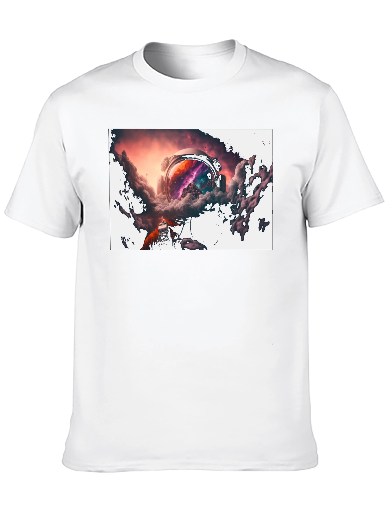 Astronaut Nebula Black T-Shirt