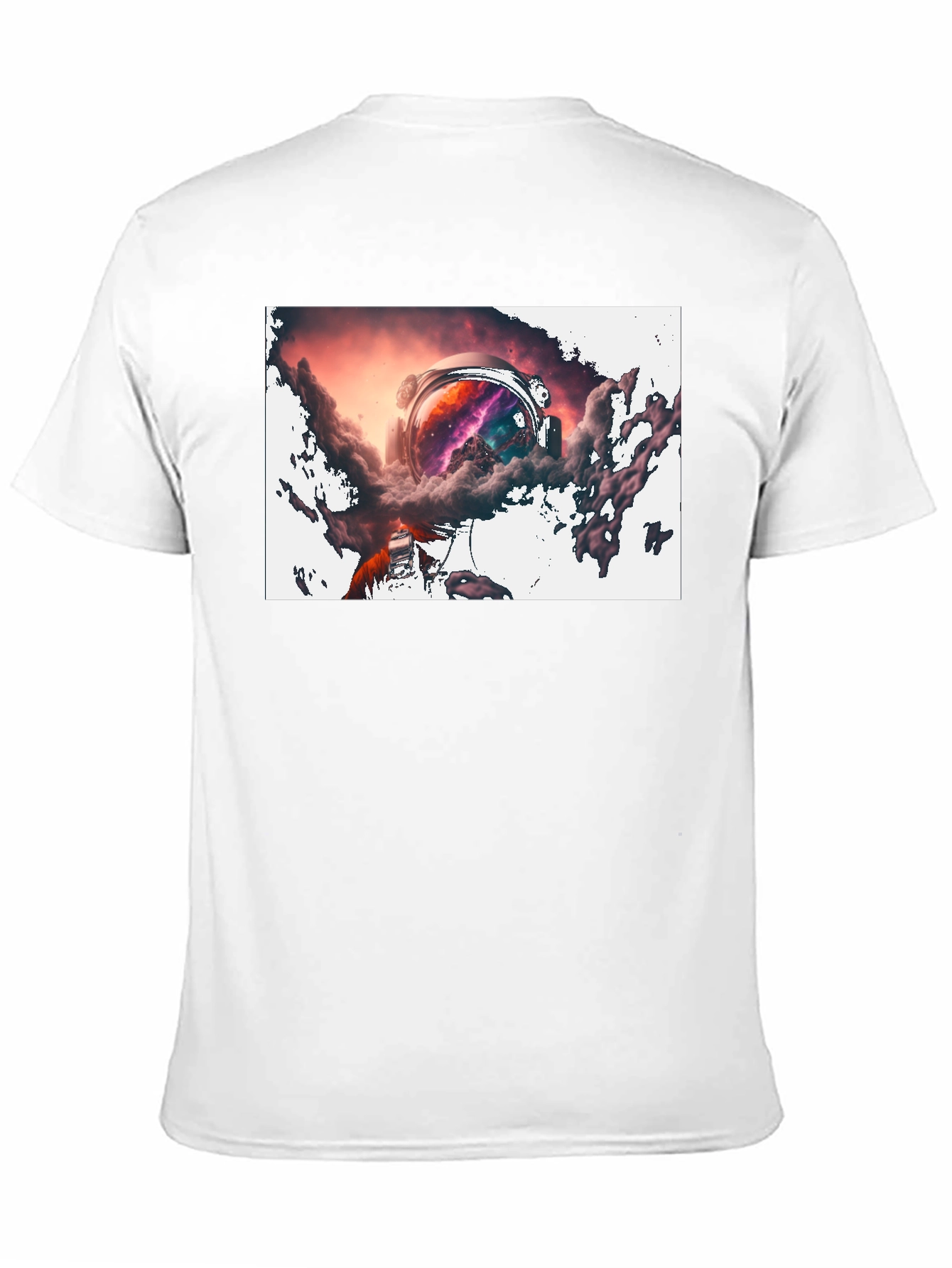 Astronaut Nebula Black T-Shirt