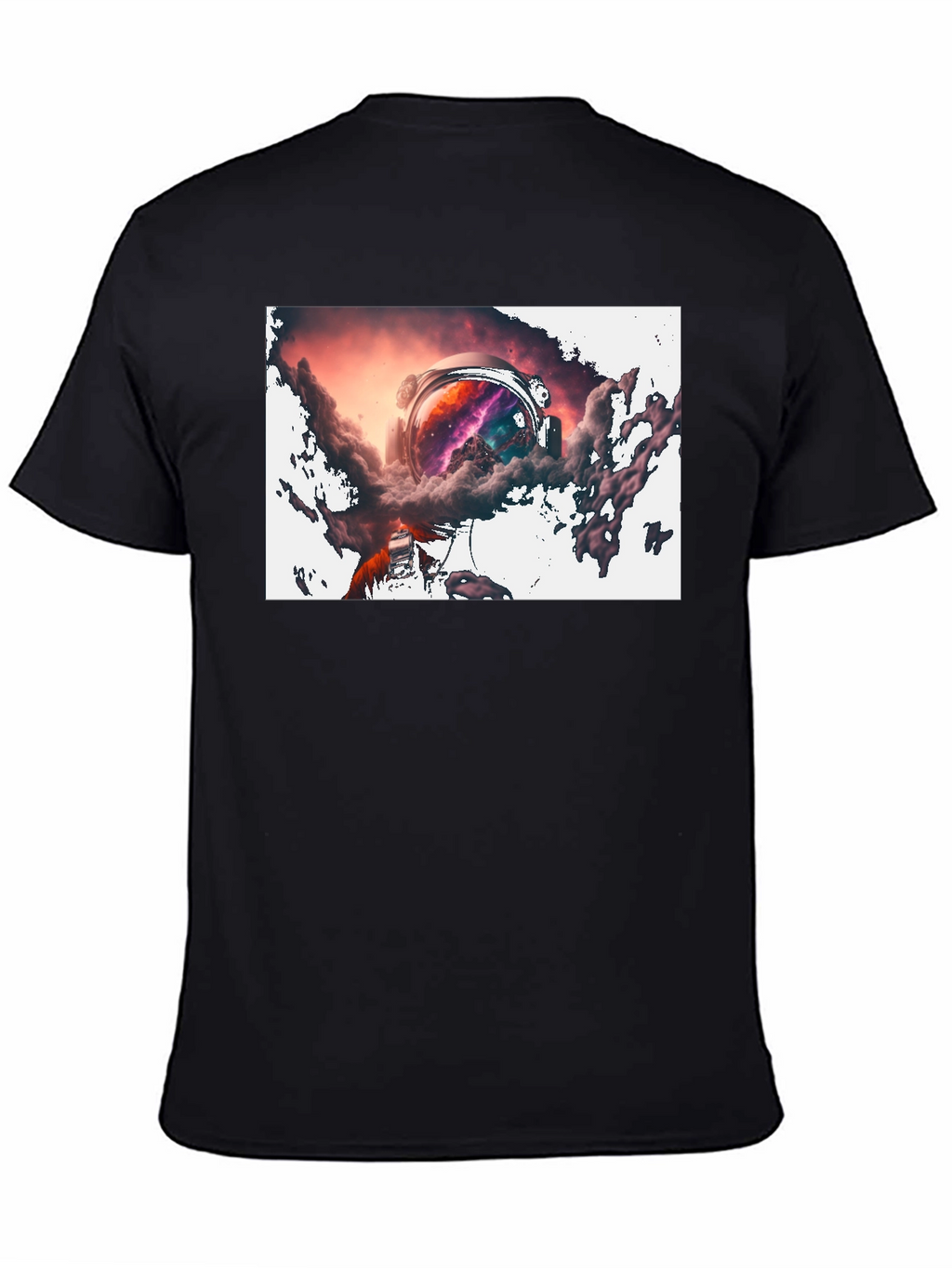 Astronaut Nebula Black T-Shirt