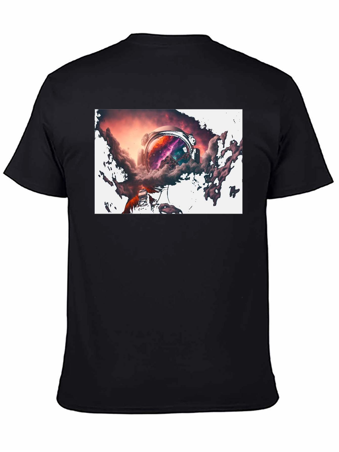 Astronaut Nebula Black T-Shirt