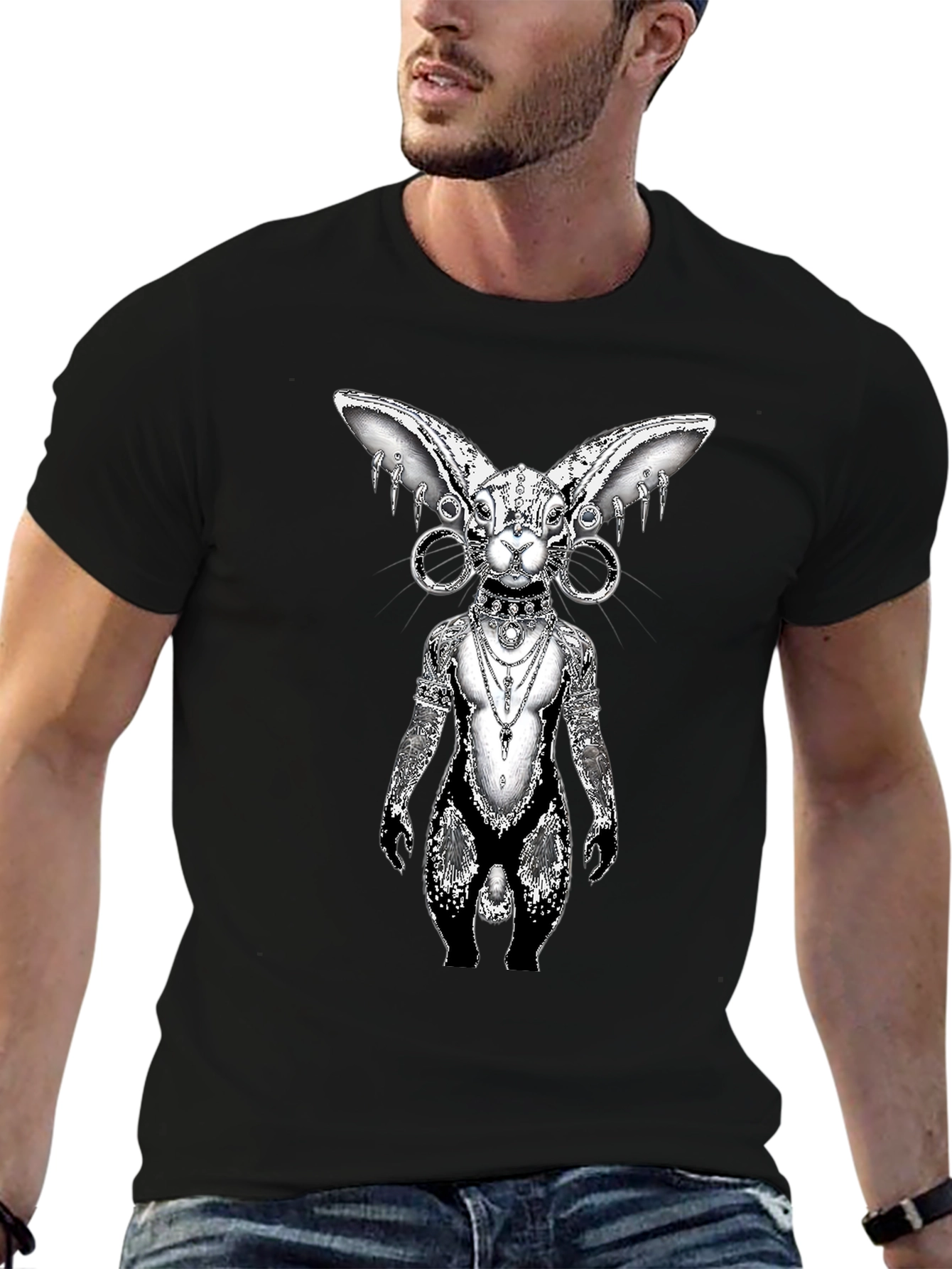 Sphynx Cat Art T-Shirt - Unique Graphic Tee