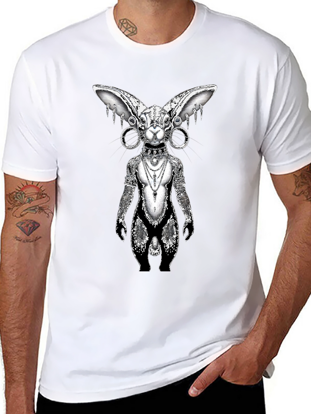 Sphynx Cat Art T-Shirt - Unique Graphic Tee