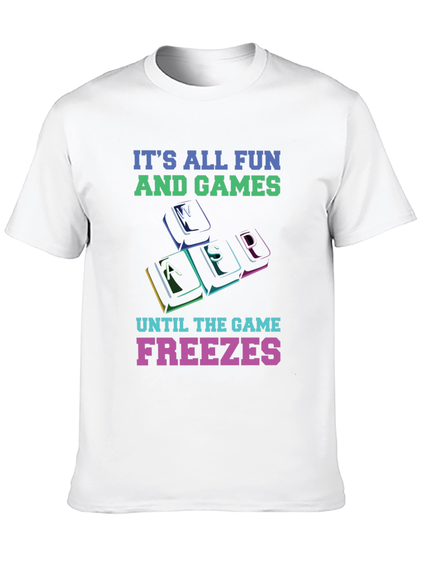 Gamer T-Shirt - Its All Fun And Games Black Tee