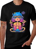 Funky Cartoon Graphic T-Shirt