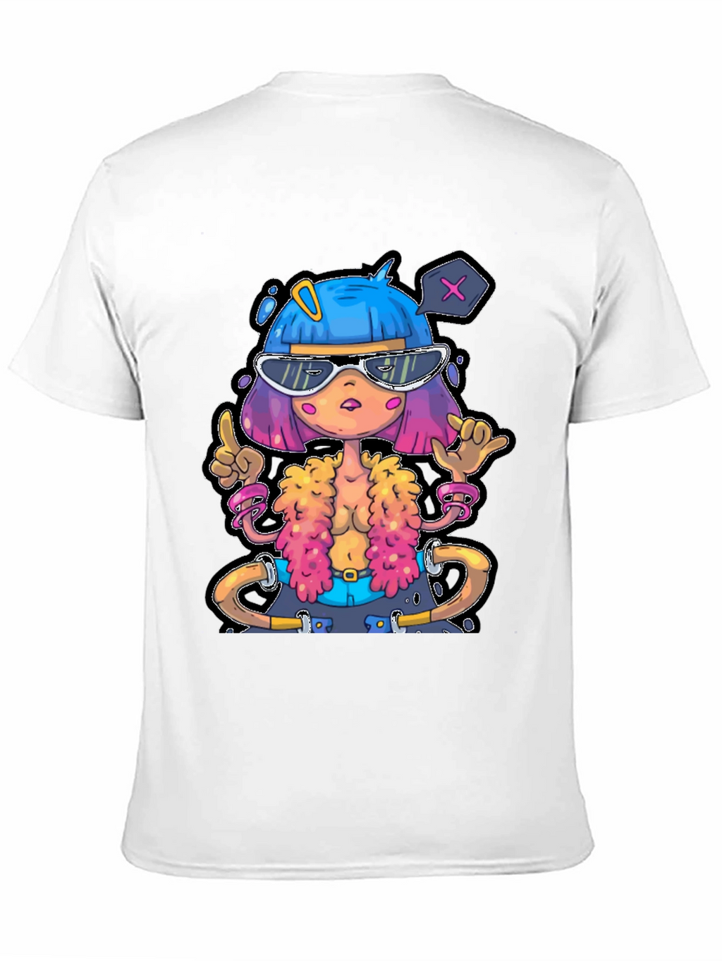 Funky Cartoon Graphic T-Shirt