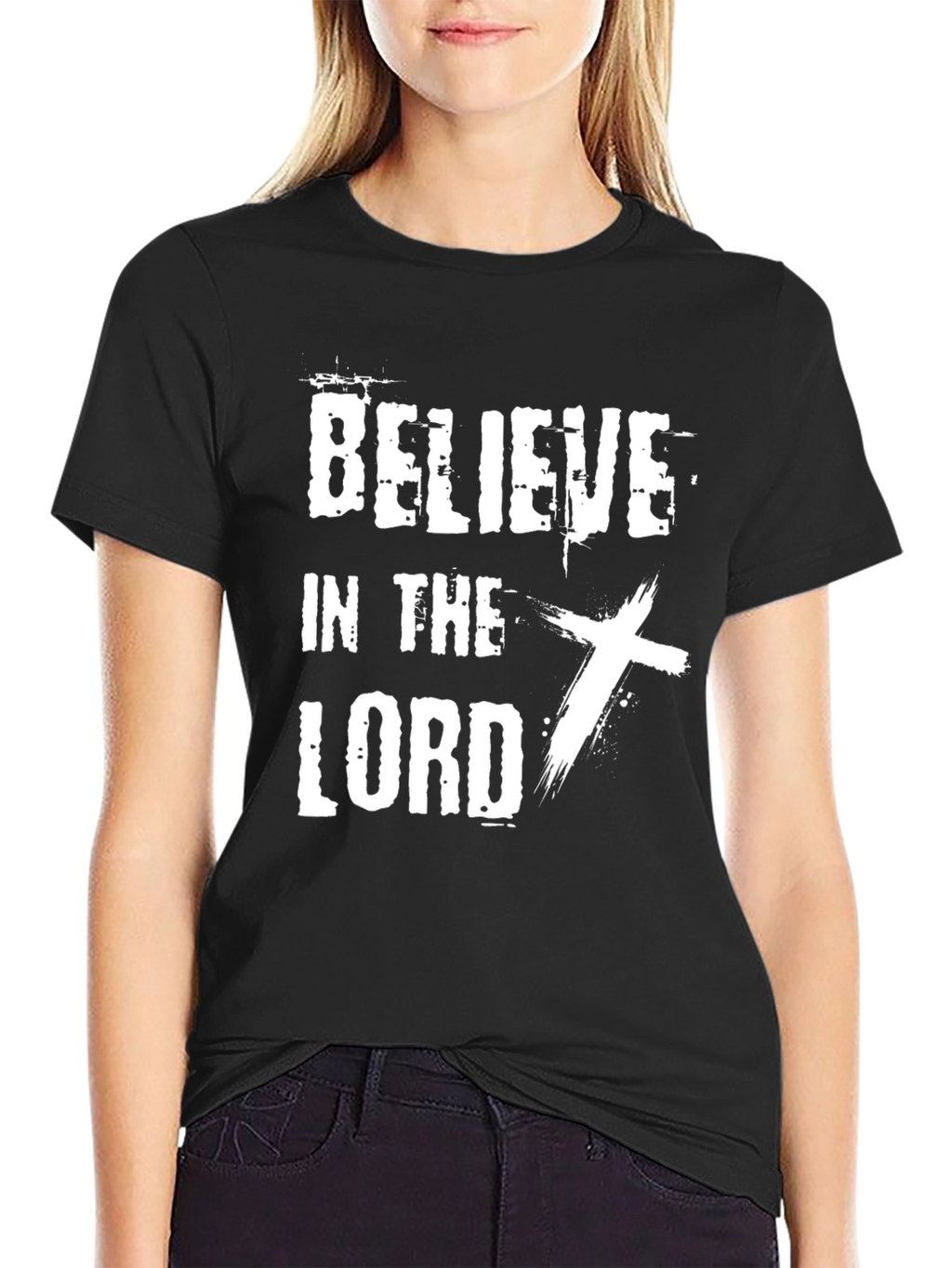 Believe in the Lord Graphic Tee - Black