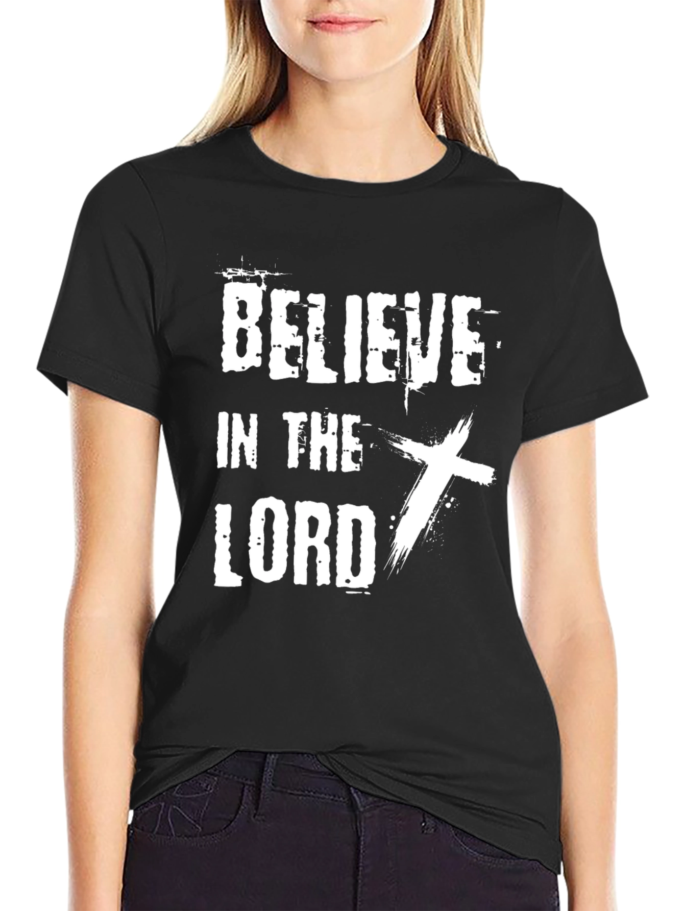 Believe in the Lord Graphic Tee - Black