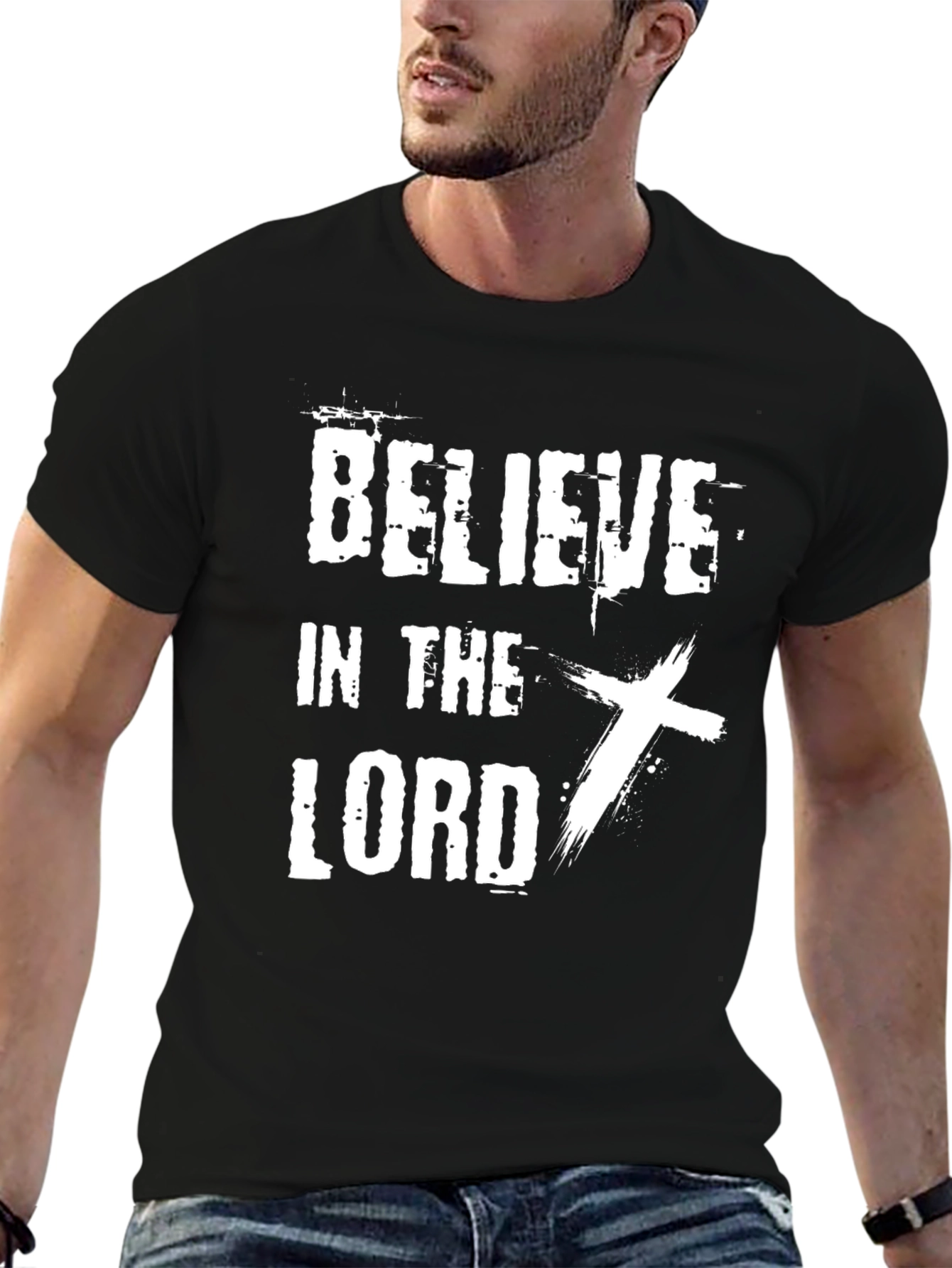Believe in the Lord Graphic Tee - Black