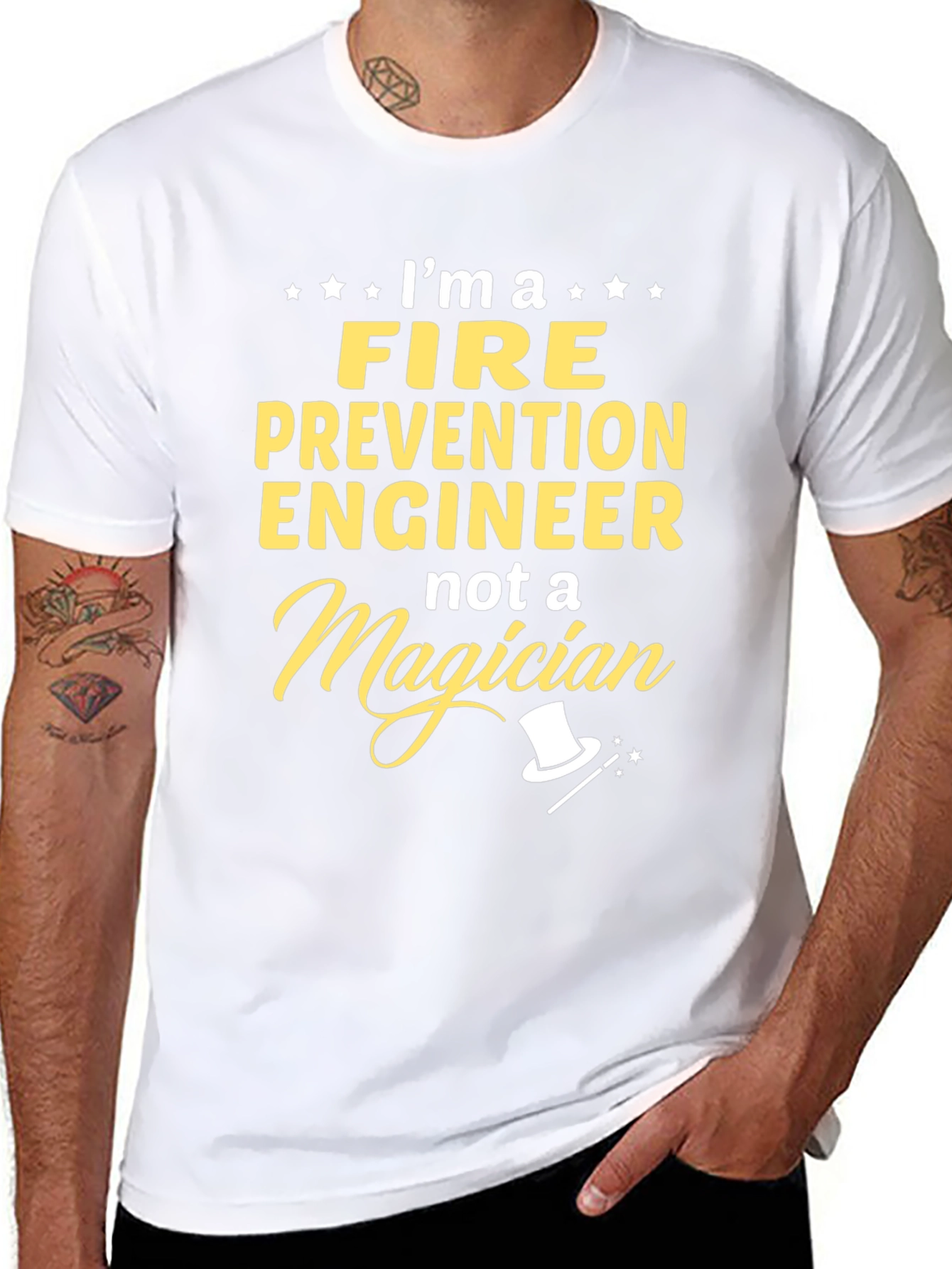 Fire Prevention Engineer T-Shirt - Not a Magician