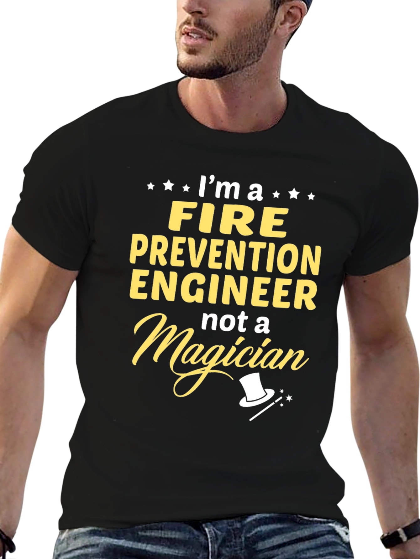 Fire Prevention Engineer T-Shirt - Not a Magician