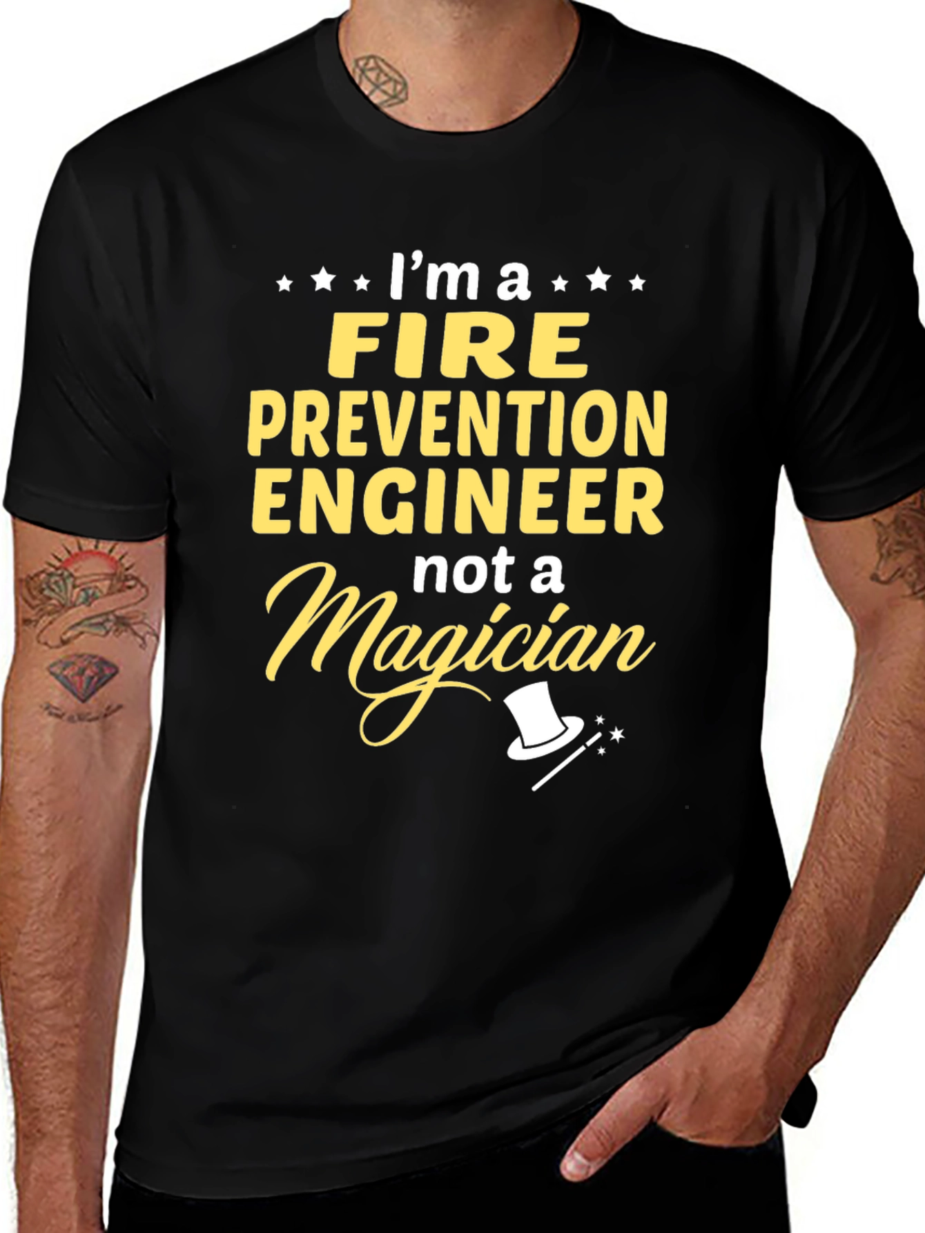 Fire Prevention Engineer T-Shirt - Not a Magician