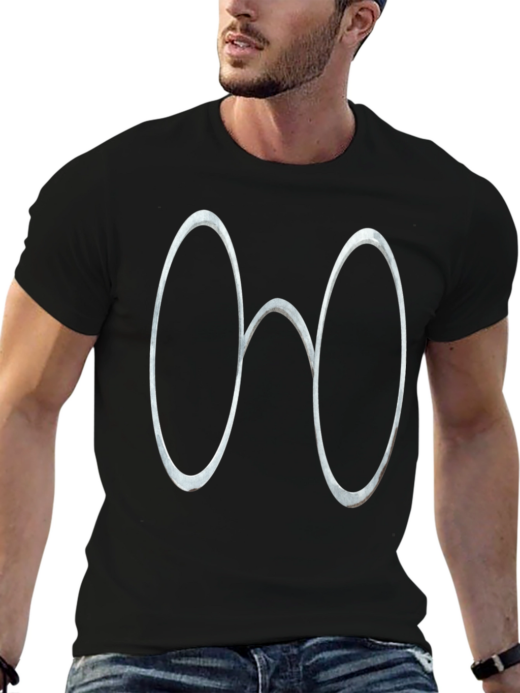 Novelty Eyeglass Graphic Tee - Classic Black