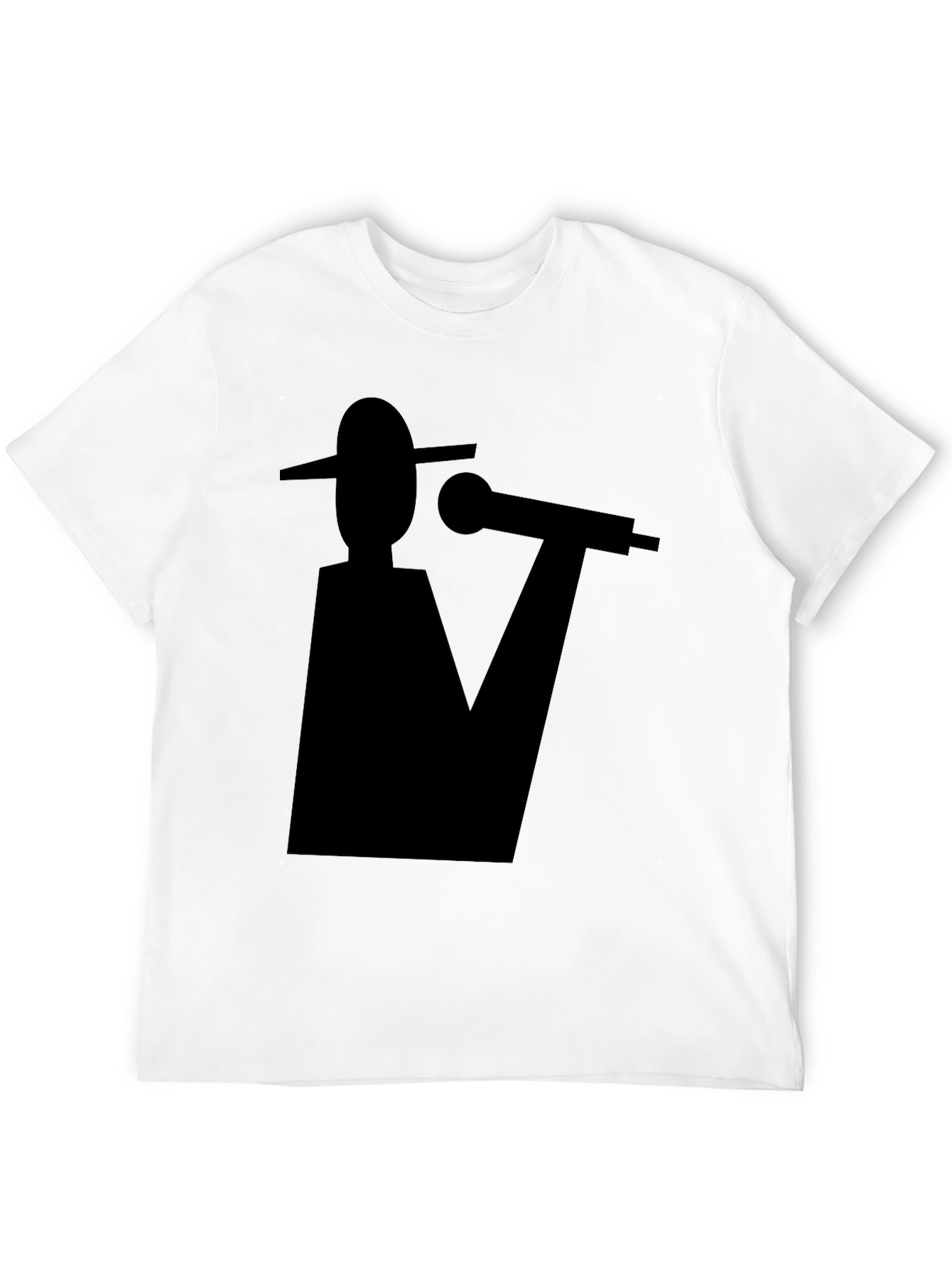 Abstract Musician Black Graphic Tee