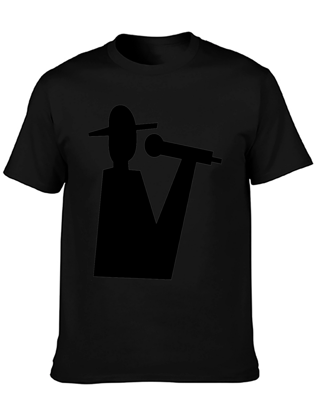 Abstract Musician Black Graphic Tee