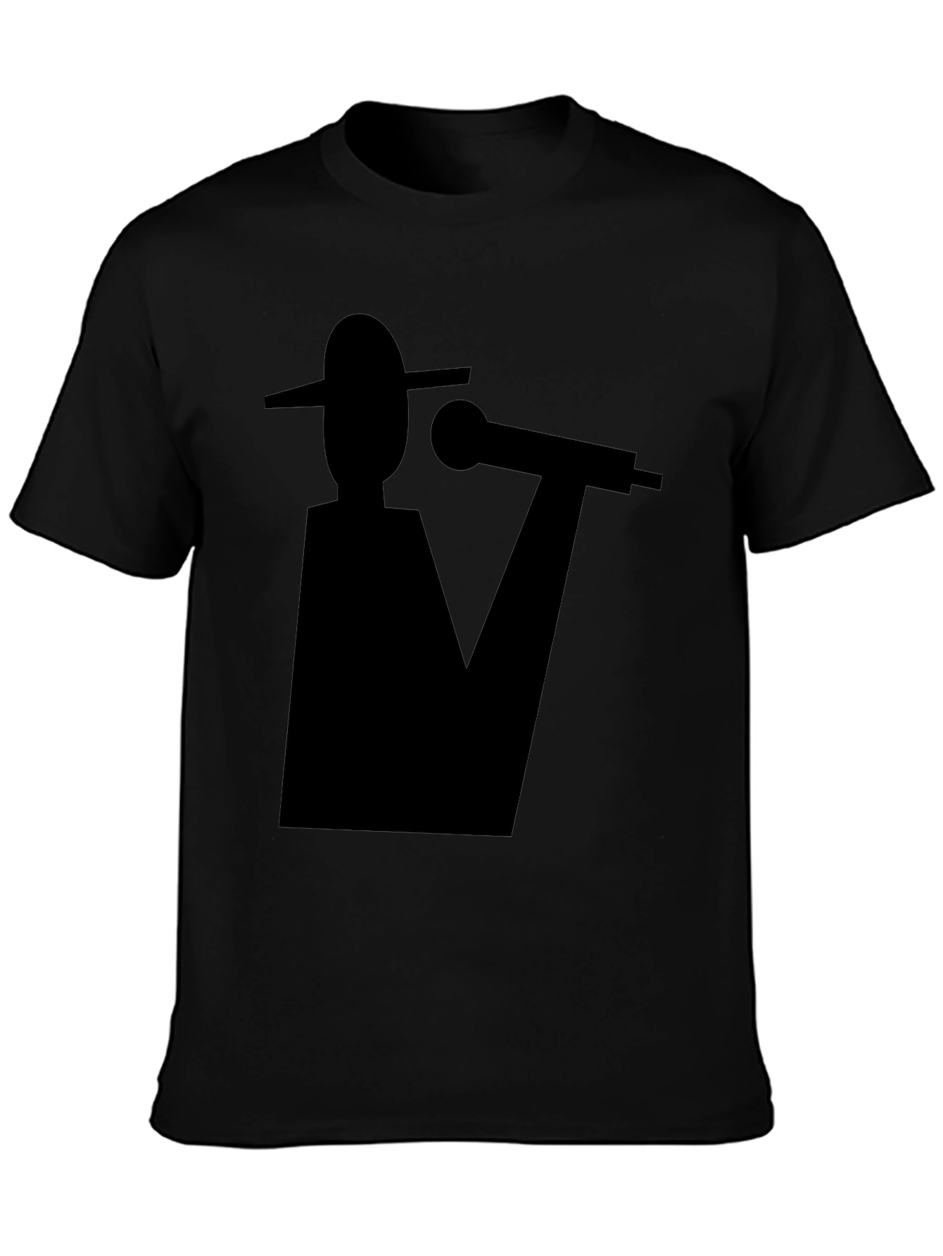 Abstract Musician Black Graphic Tee