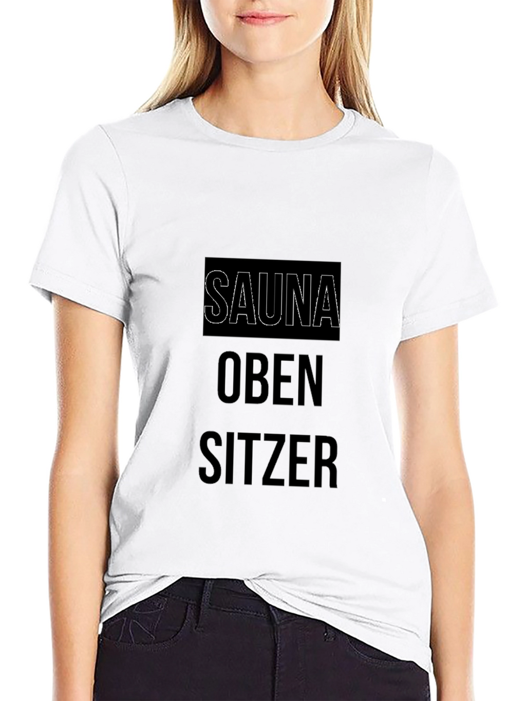 Sauna Oben Sitzer Funny T-Shirt