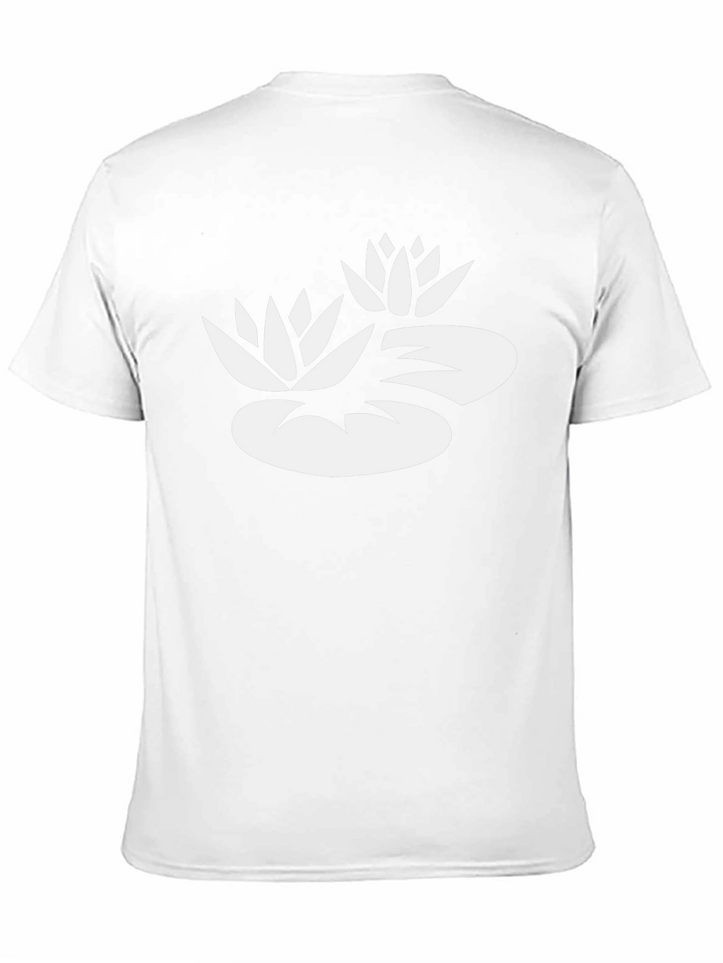 Lotus Flower Graphic Tee - Black Cotton Blend