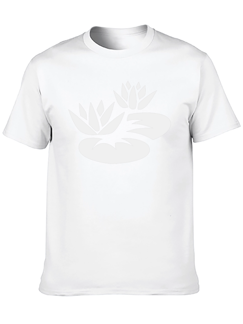Lotus Flower Graphic Tee - Black Cotton Blend