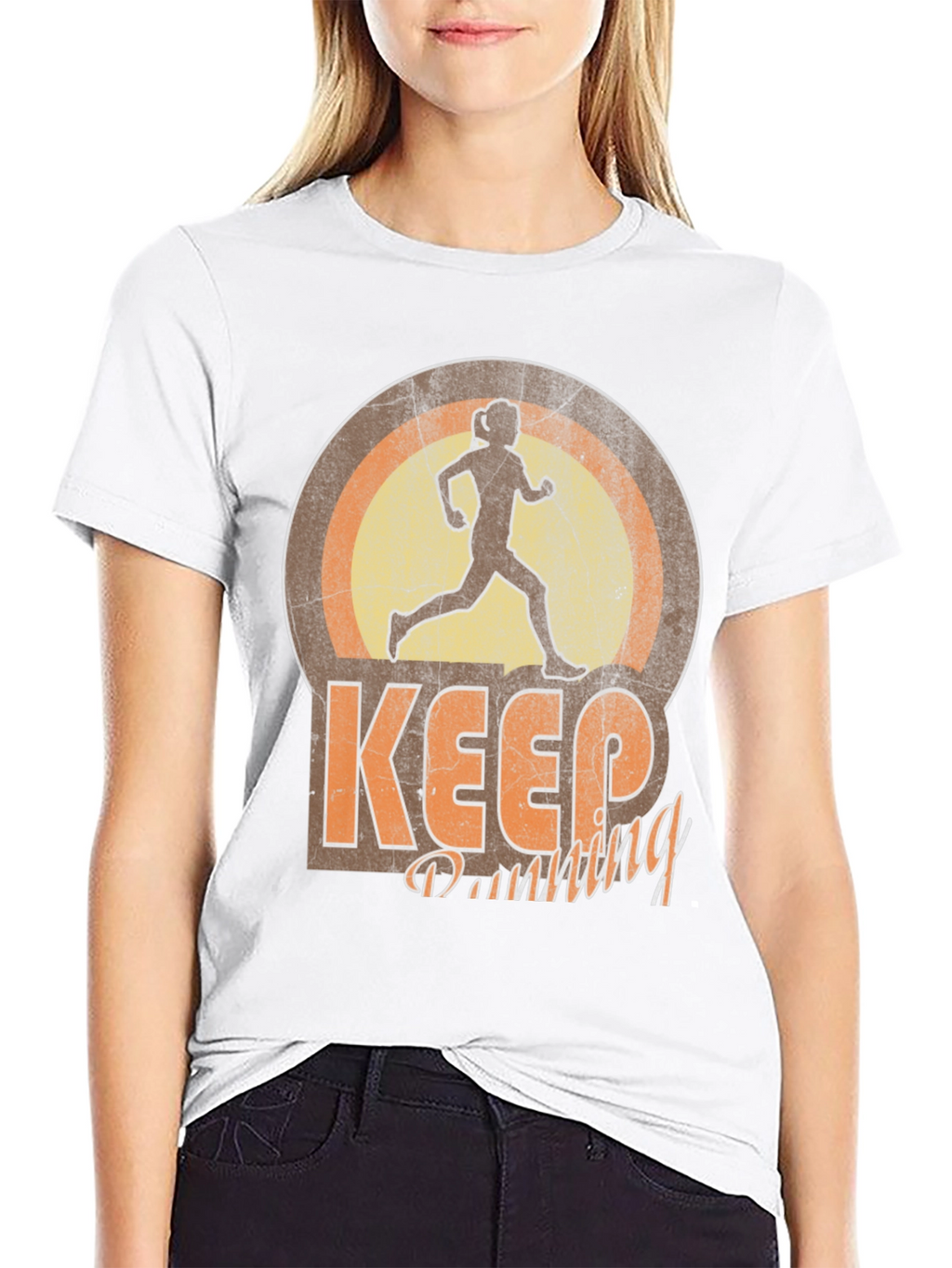 Keep Running T-Shirt Athletic Style Tee