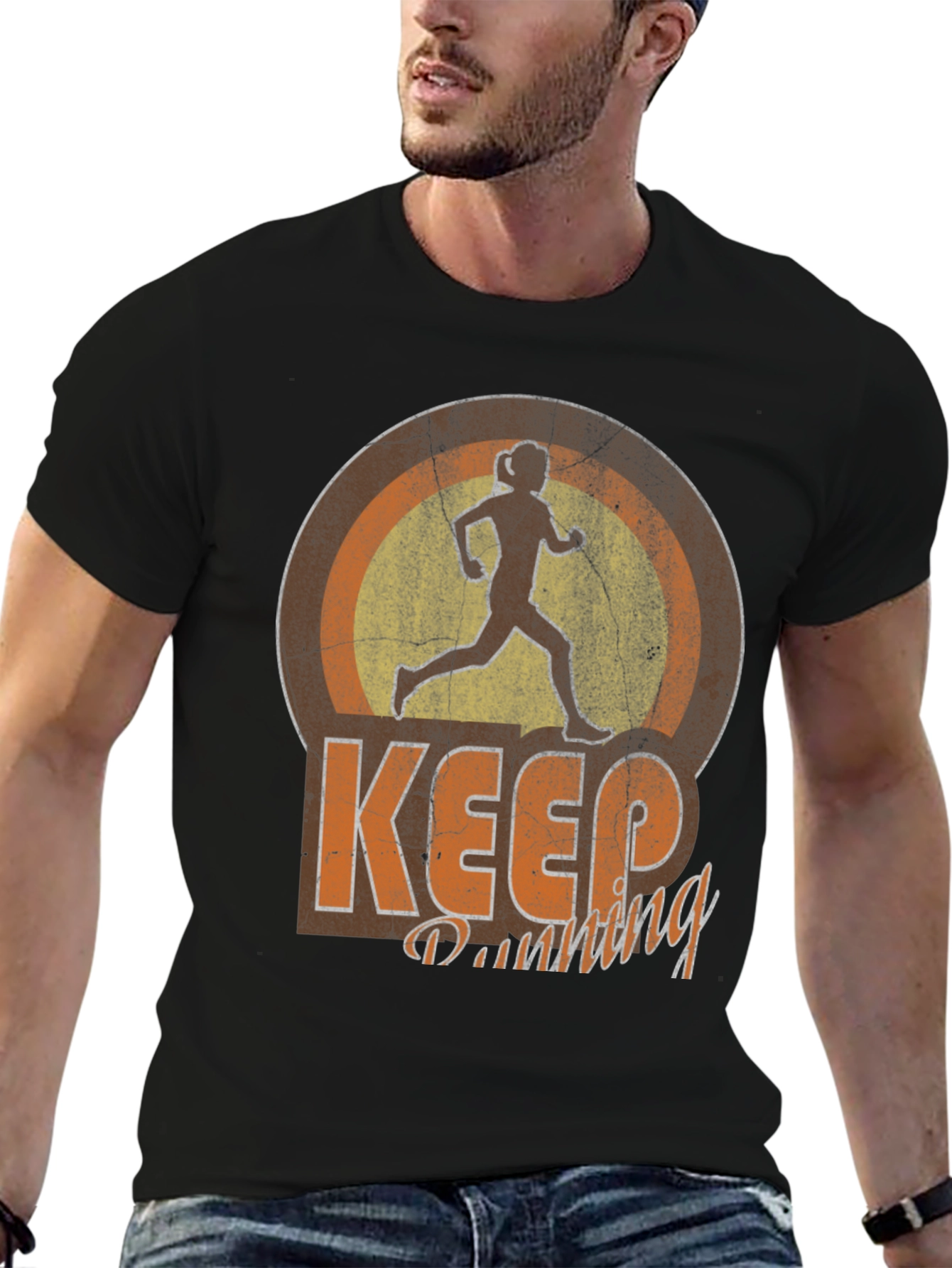 Keep Running T-Shirt Athletic Style Tee