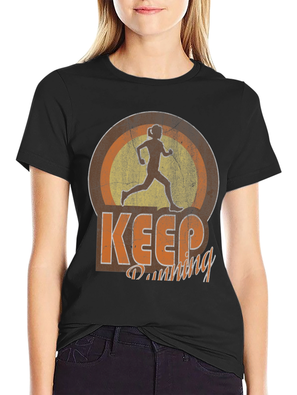 Keep Running T-Shirt Athletic Style Tee