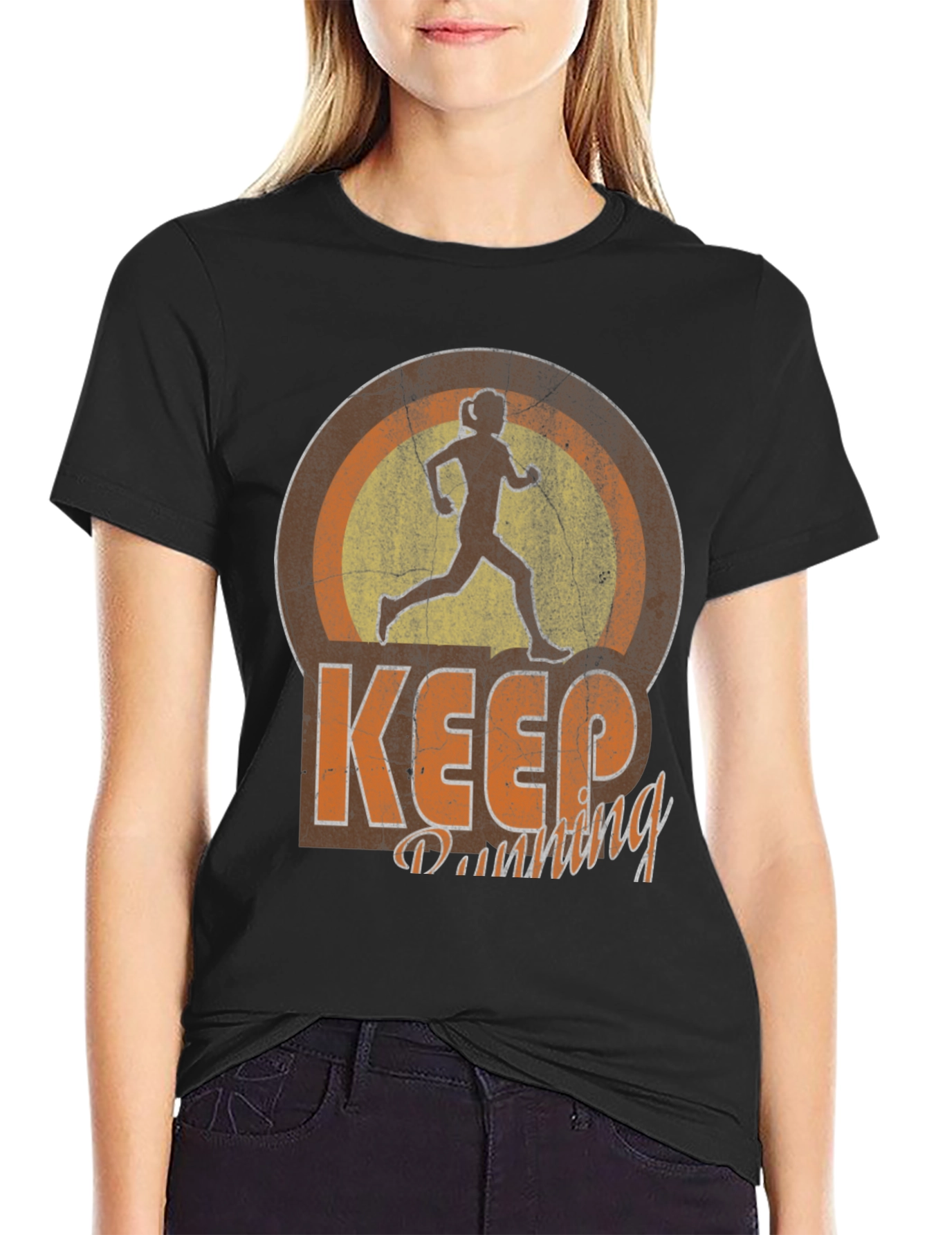 Keep Running T-Shirt Athletic Style Tee