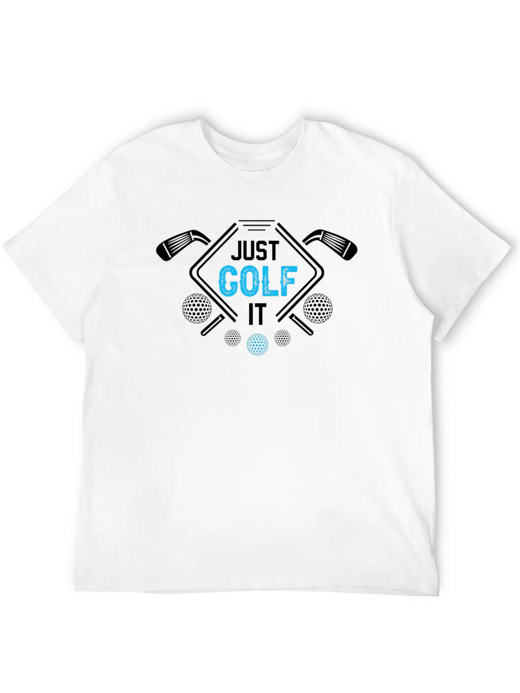 Just Golf It Black Tee