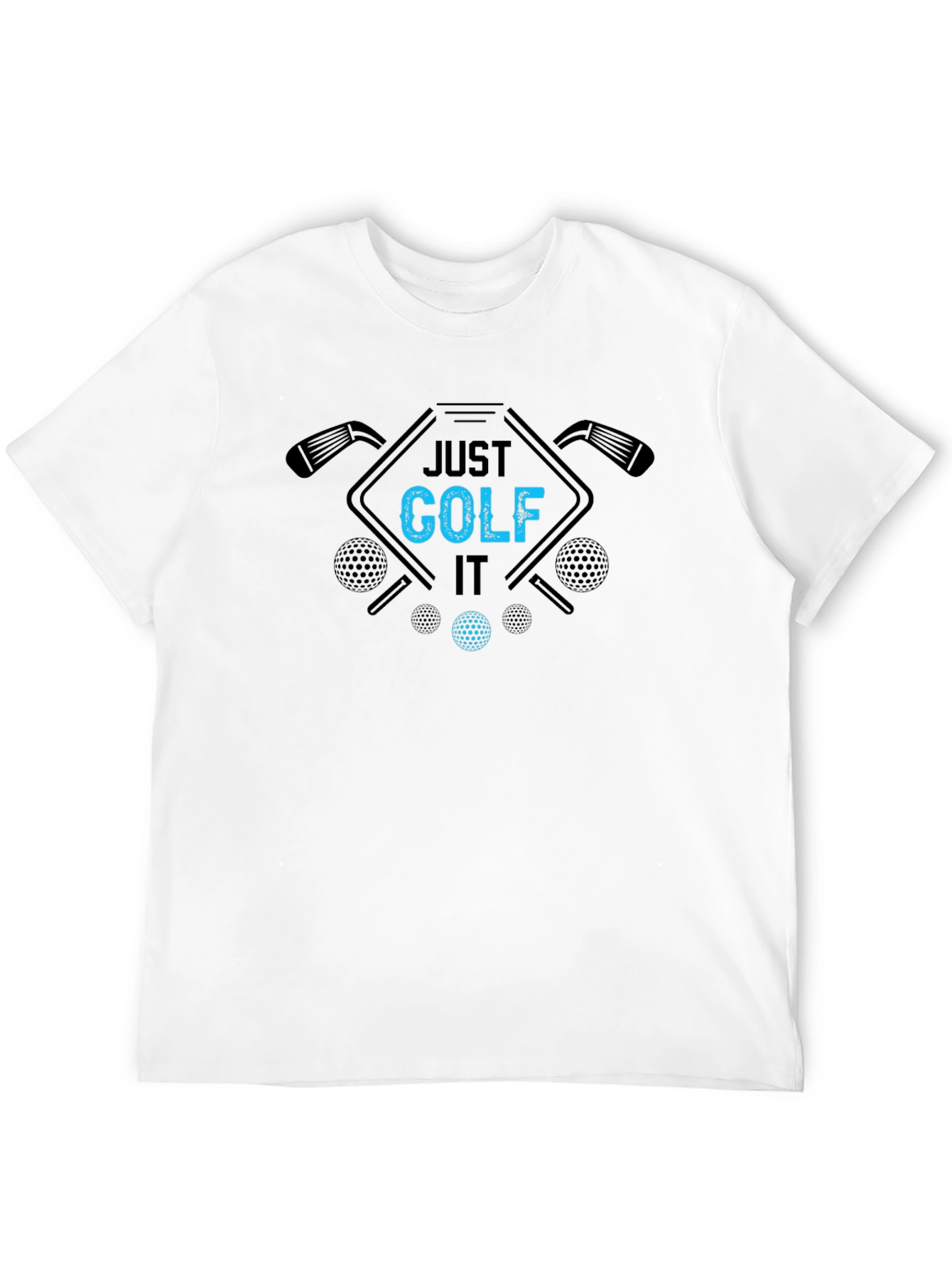 Just Golf It Black Tee
