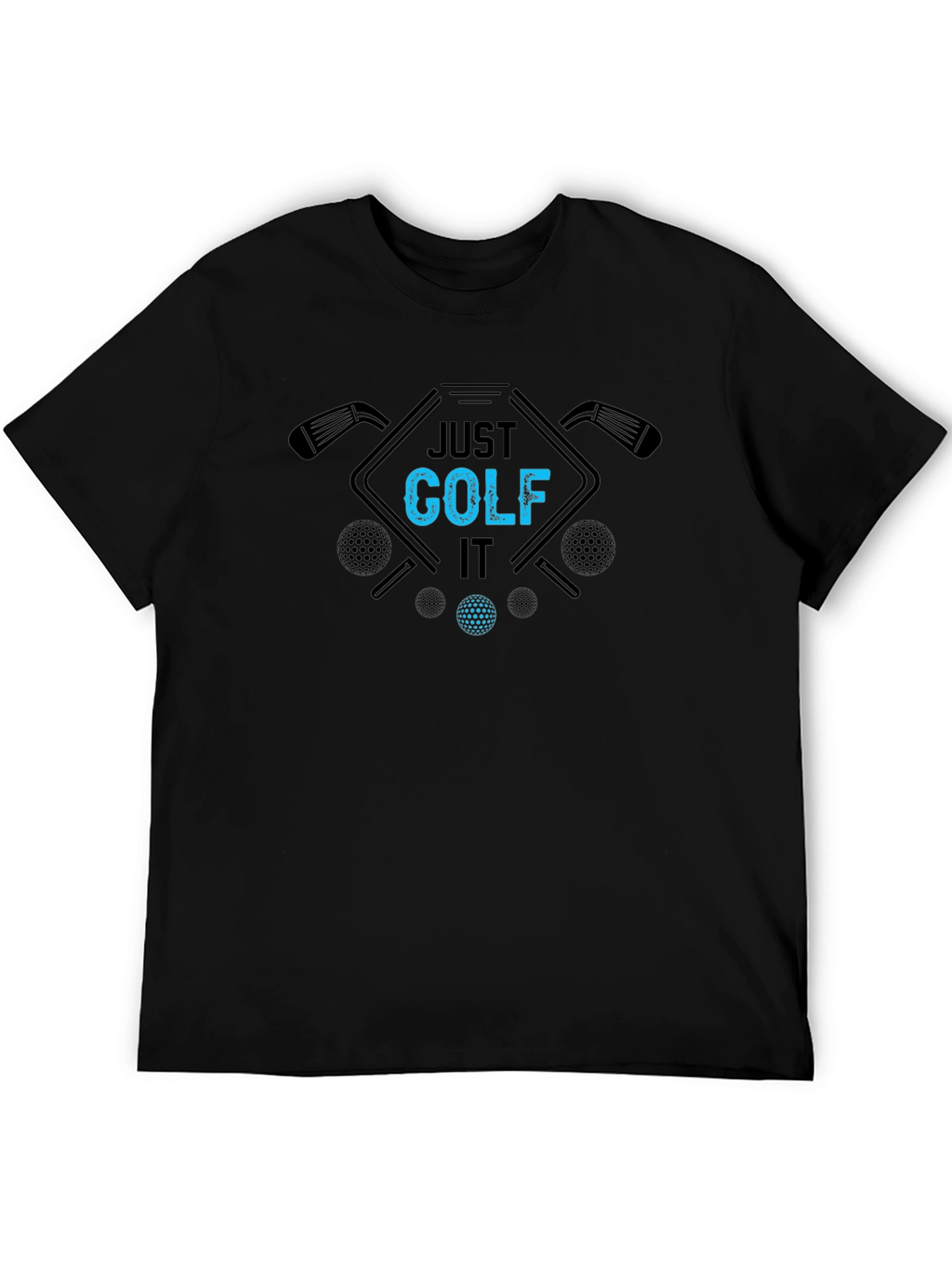 Just Golf It Black Tee