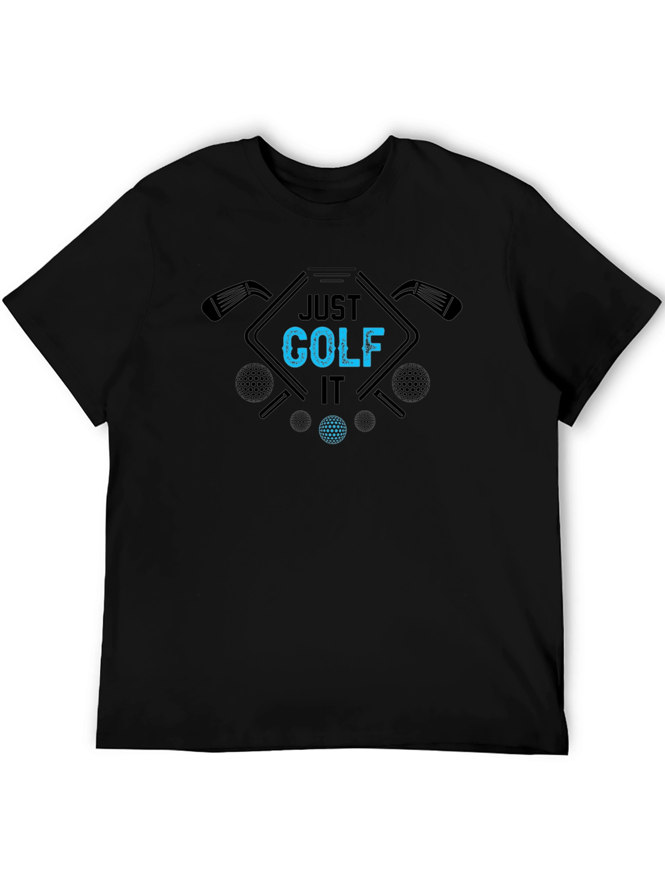 Just Golf It Black Tee
