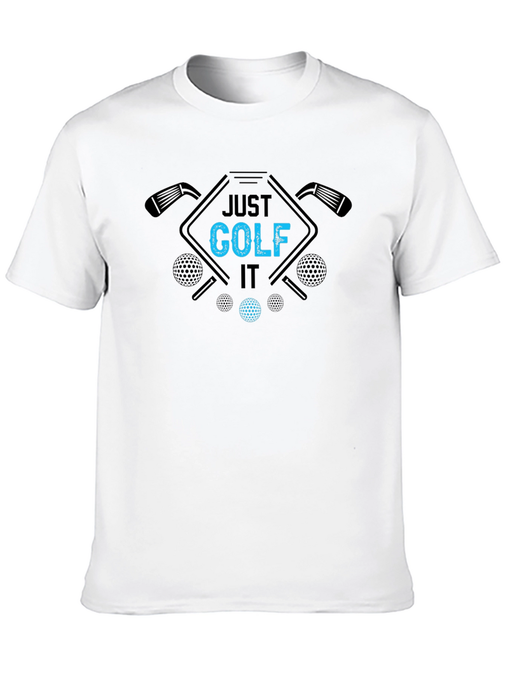 Just Golf It Black Tee