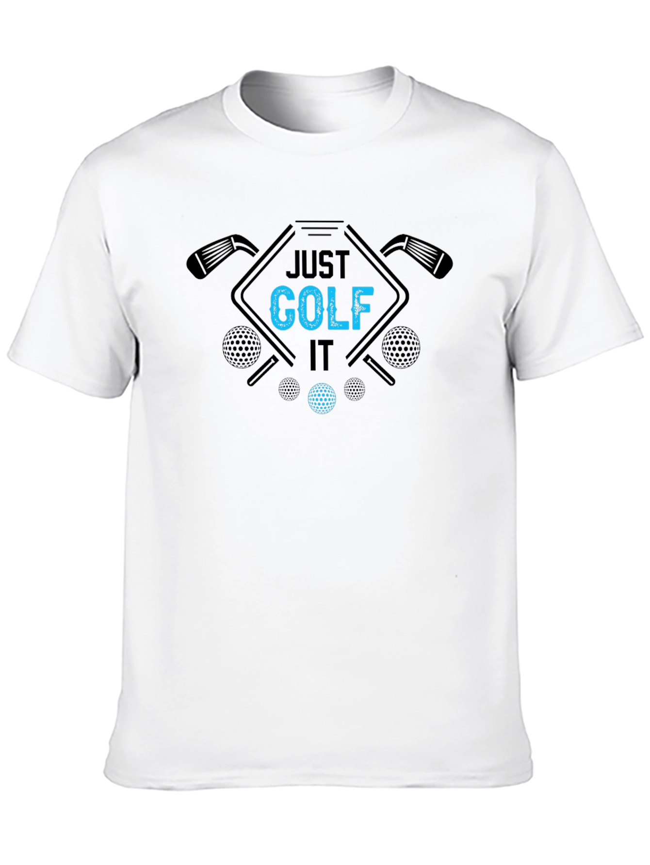 Just Golf It Black Tee