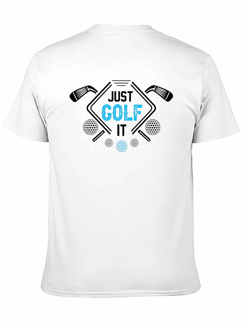 Just Golf It Black Tee