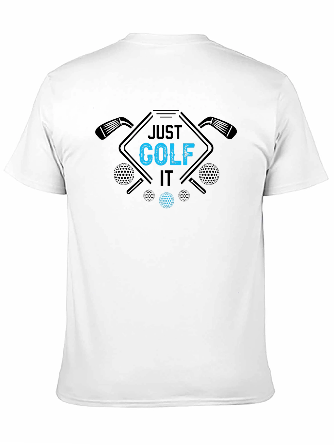 Just Golf It Black Tee