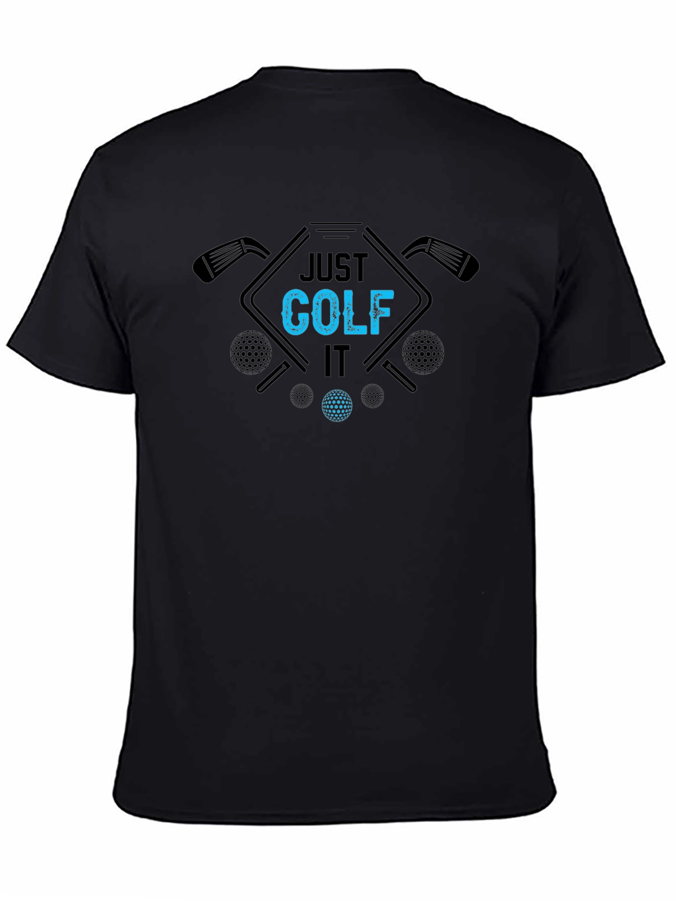 Just Golf It Black Tee