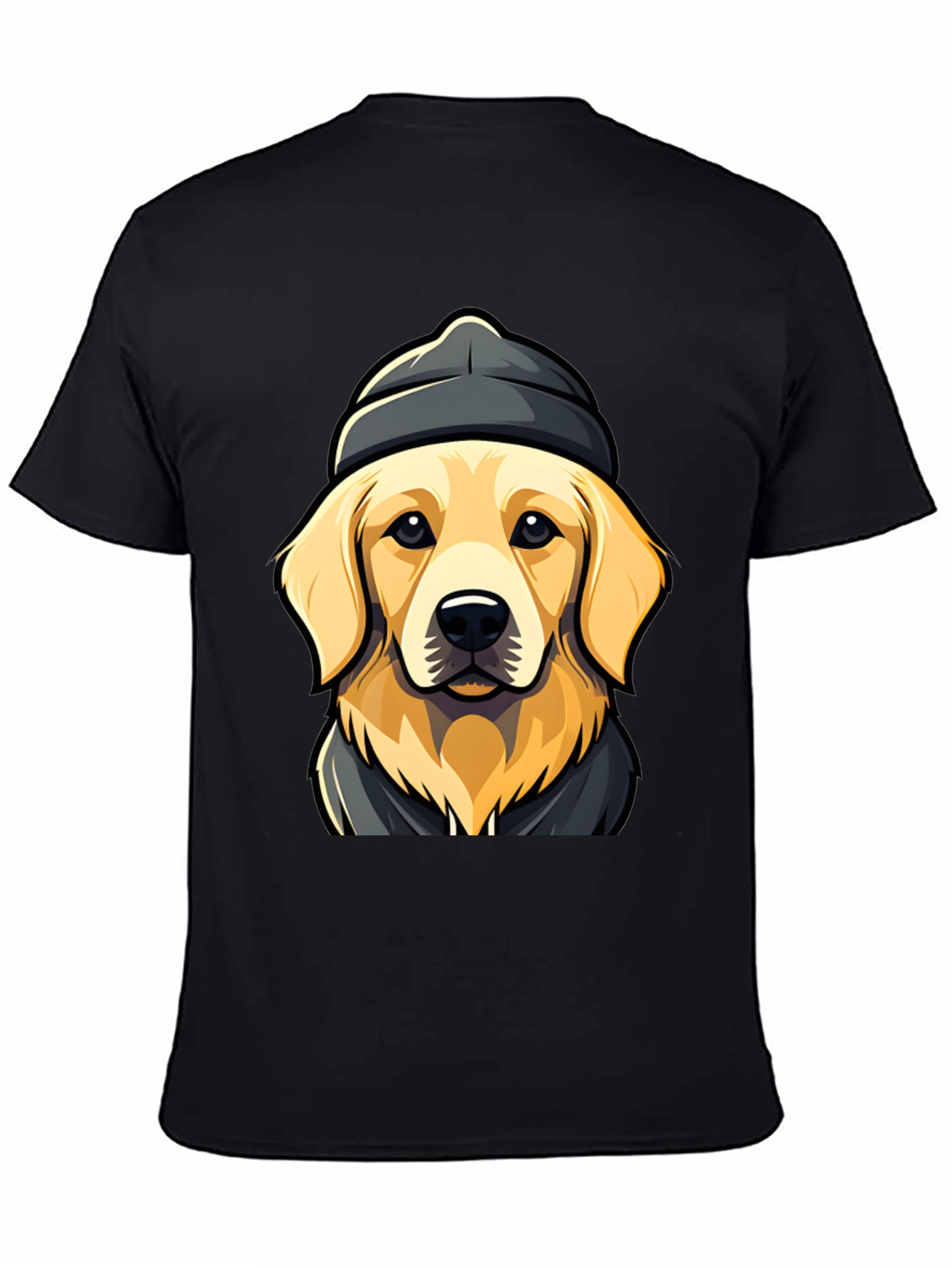 Dog in Beanie T-Shirt - Cool Canine Tee