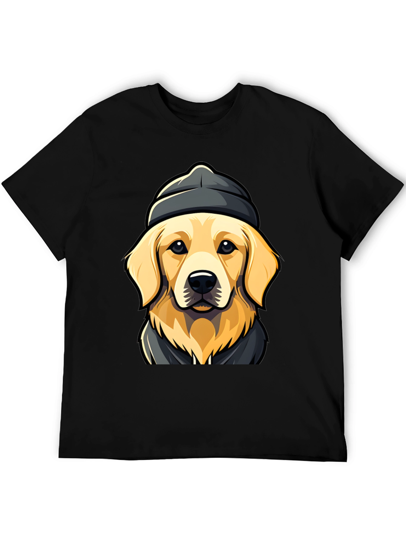 Dog in Beanie T-Shirt - Cool Canine Tee