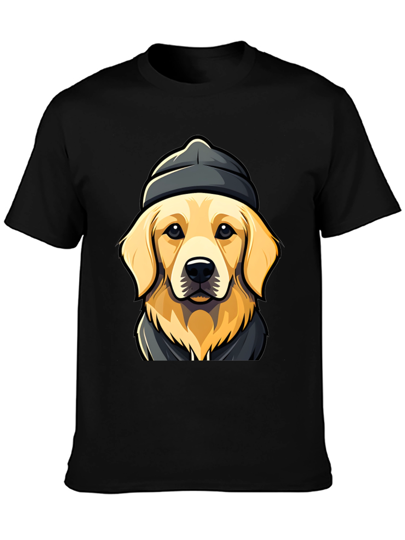 Dog in Beanie T-Shirt - Cool Canine Tee