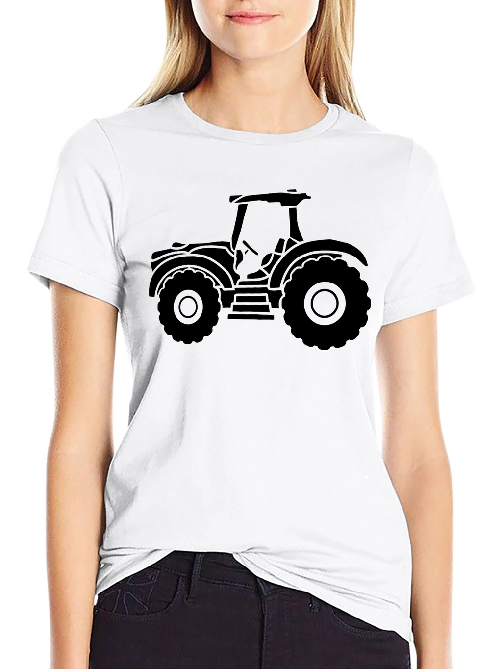 Black Tractor Graphic Tee