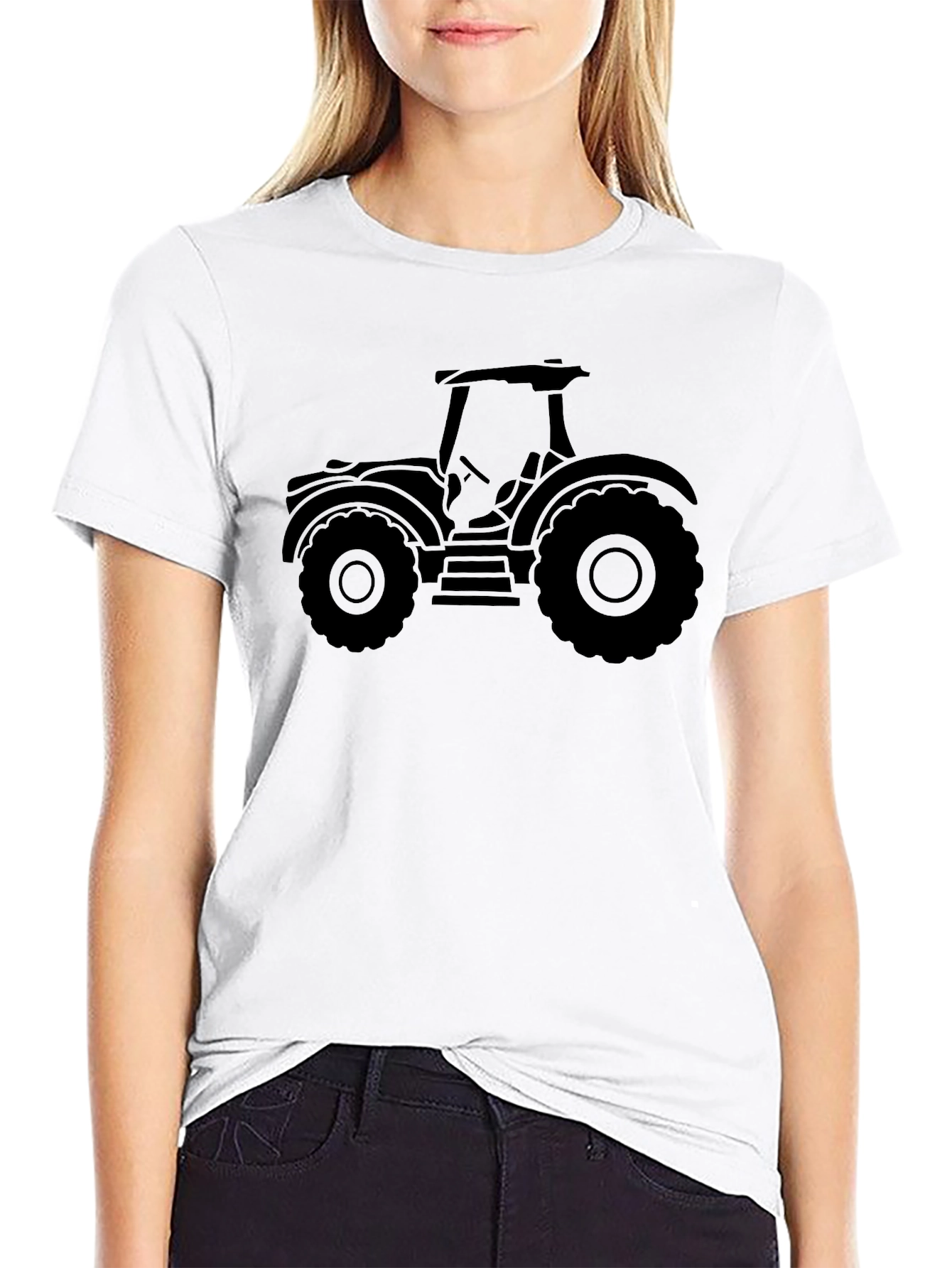 Black Tractor Graphic Tee