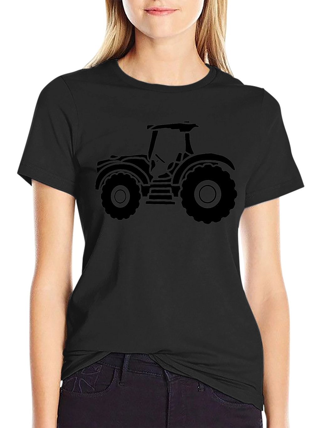 Black Tractor Graphic Tee