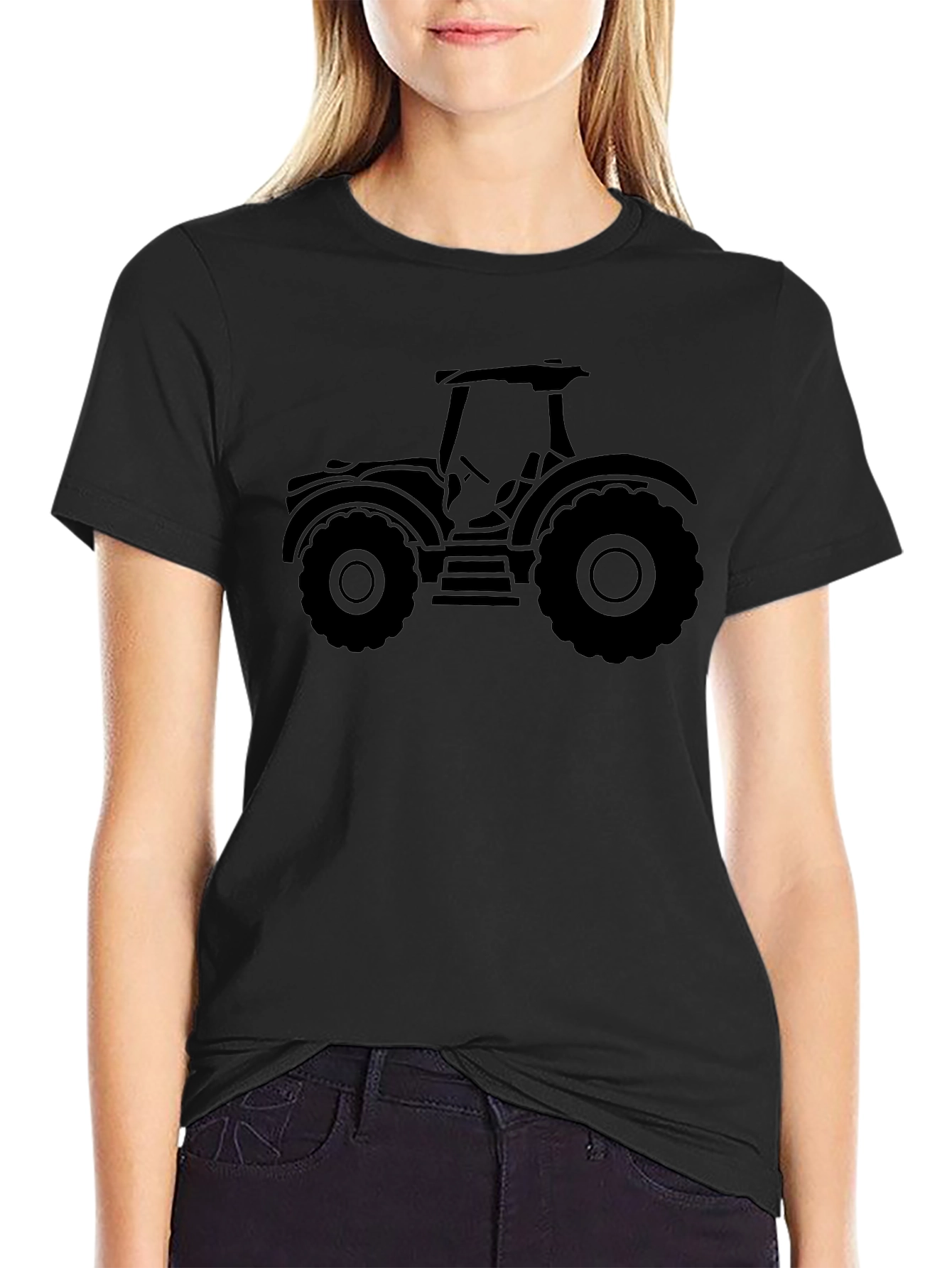 Black Tractor Graphic Tee
