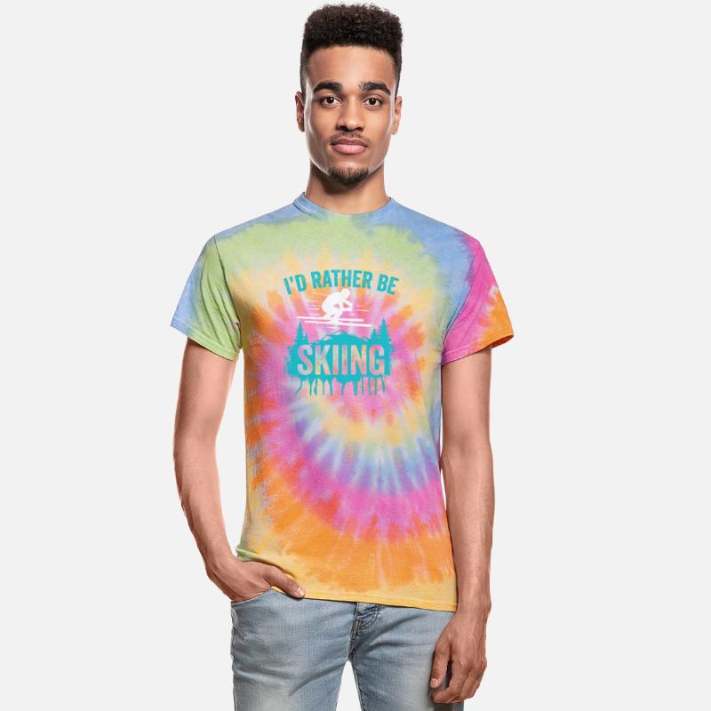 ID RATHER BE SKIING Funny Skiing T-shirts