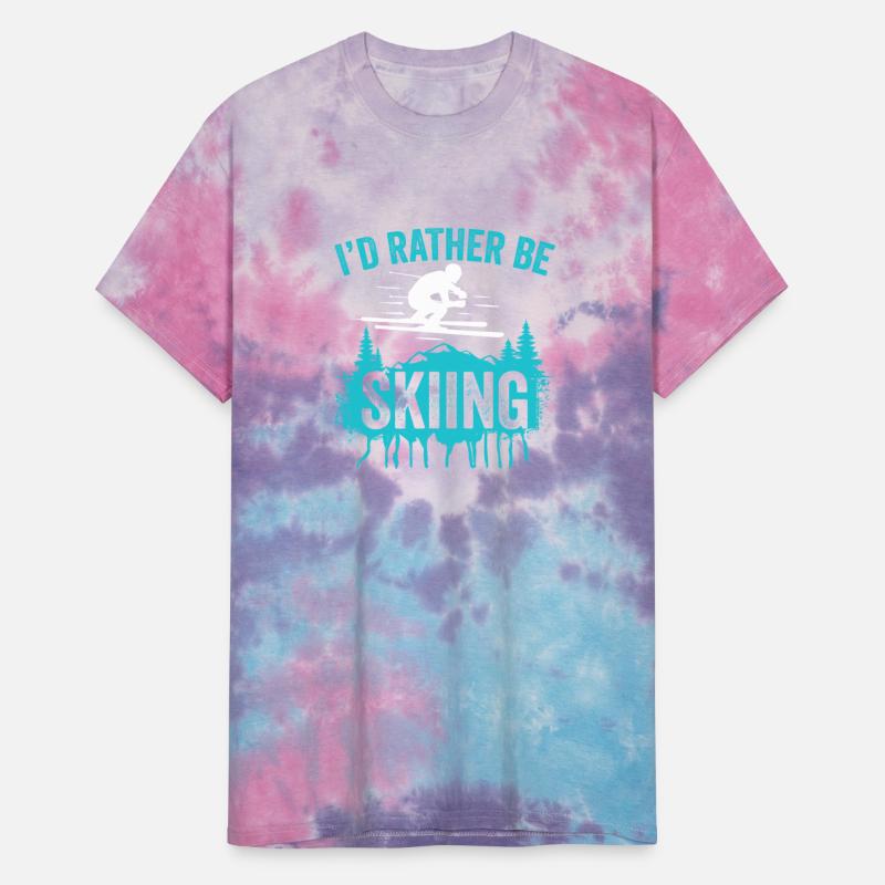 ID RATHER BE SKIING Funny Skiing T-shirts
