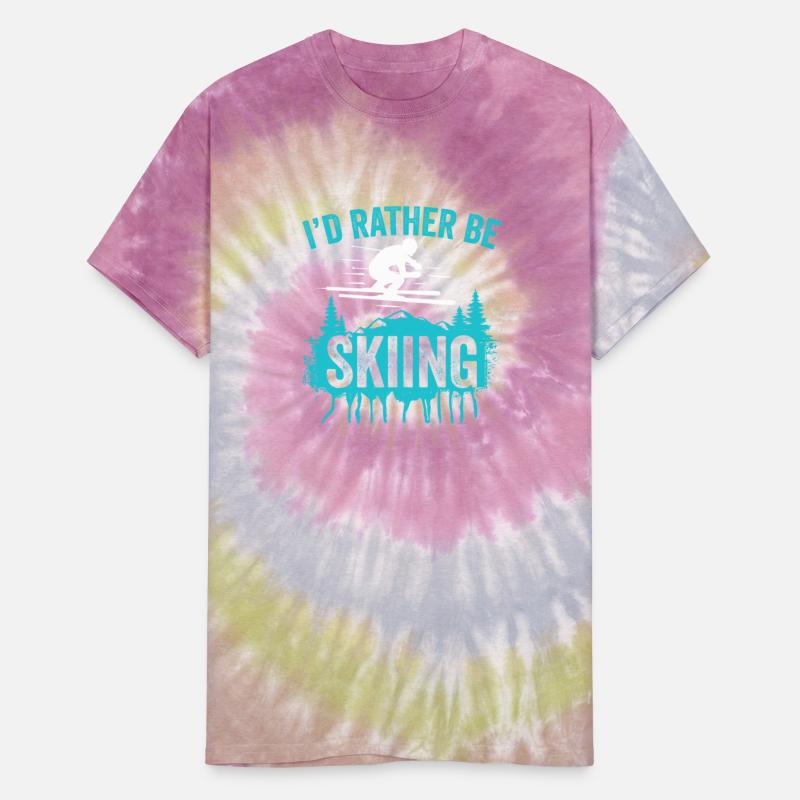 ID RATHER BE SKIING Funny Skiing T-shirts