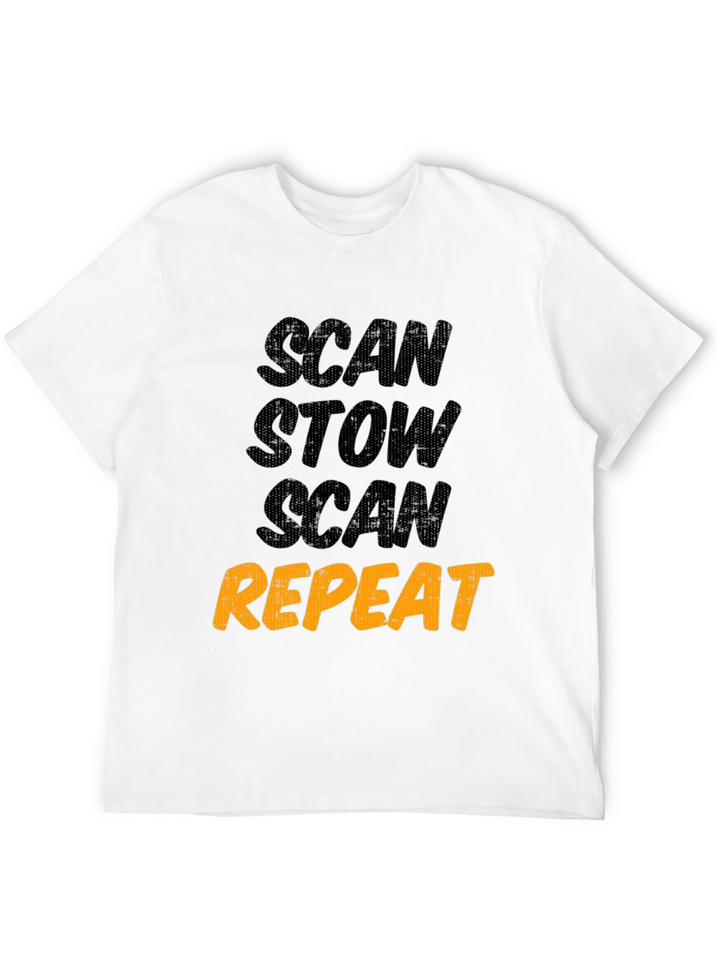 Scan Stow Scan Repeat Graphic Tee